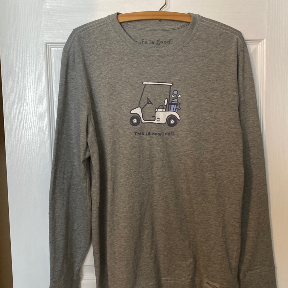 Life is Good Vintage -“ THIS IS HOW I ROLL” T-shirt Golfer